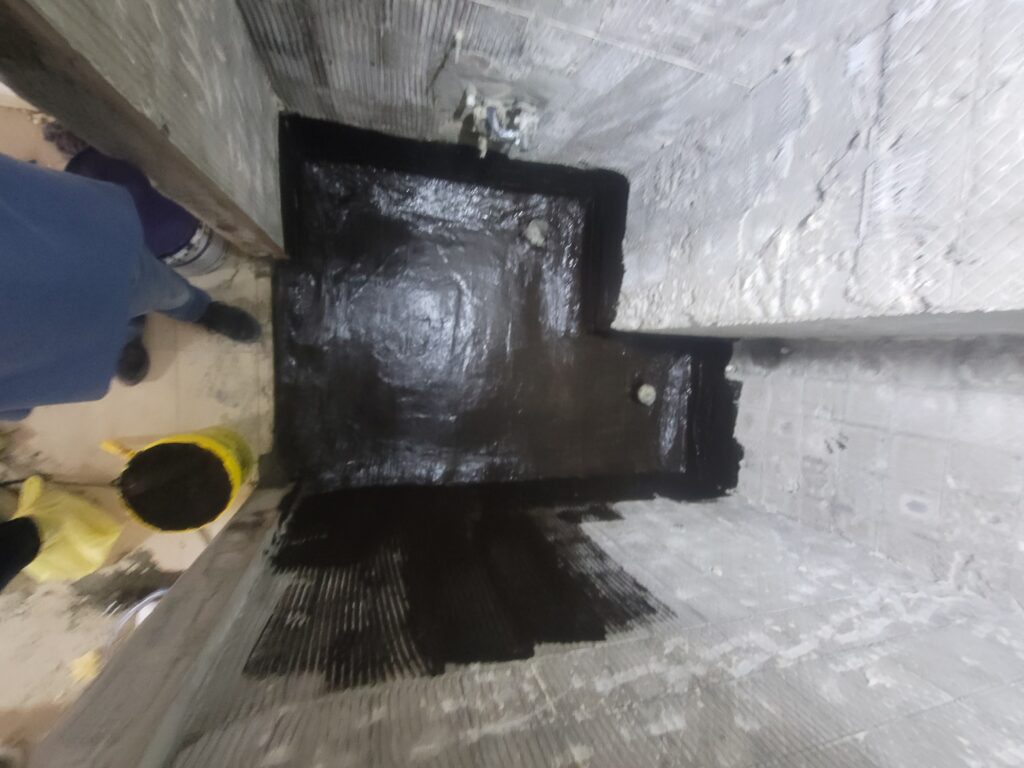 Water proofing work washroom leakage repair