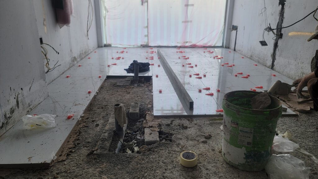 Commercial Tile Work Saloon Shop Restaurant